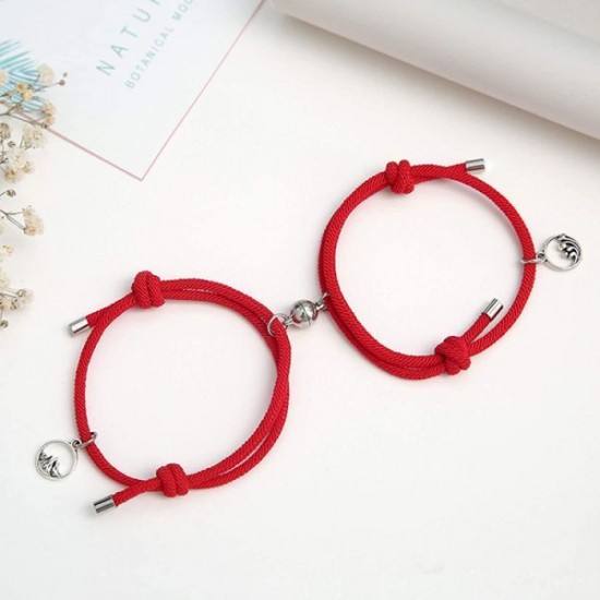 Couples Bracelets Magnetic Mutual Attraction Relationship Matching Friendship Rope Bracelet Set For Women Men Boyfriend Girlfriend Him Her BFF Best Friends Bracelet Braided Charm Pendants Couples Bracelets Magnetic Mutual Attraction Relationship Matching Friendship Rope Bracelet Set For Women Men Boyfriend Girlfriend Him Her BFF Best Friends Bracelet Braided Charm Pendants